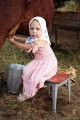 доярка, село, девочка